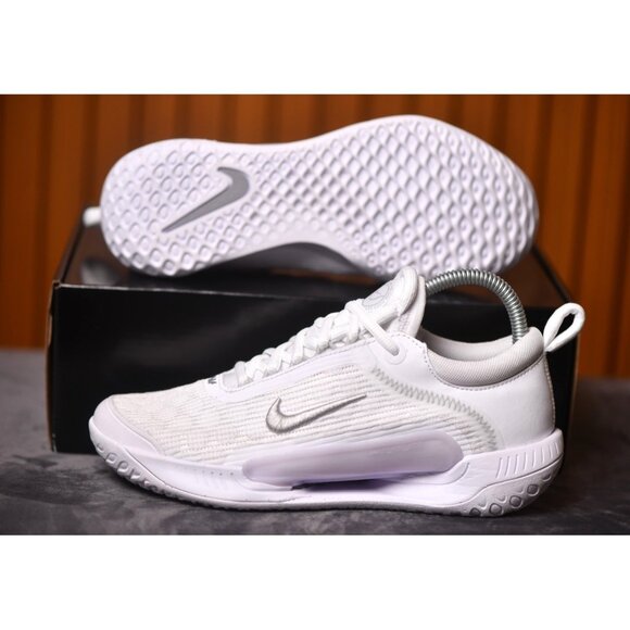 New! Size: 6.5 Women | Nike Court Zoom NXT | White Metallic Silver | DV3282-101 - Picture 10 of 16